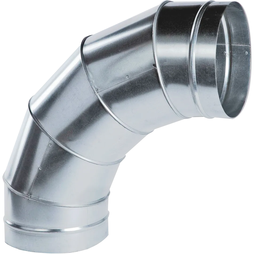 Galvanized Gored 90&deg; Elbows - 24 Gauge
